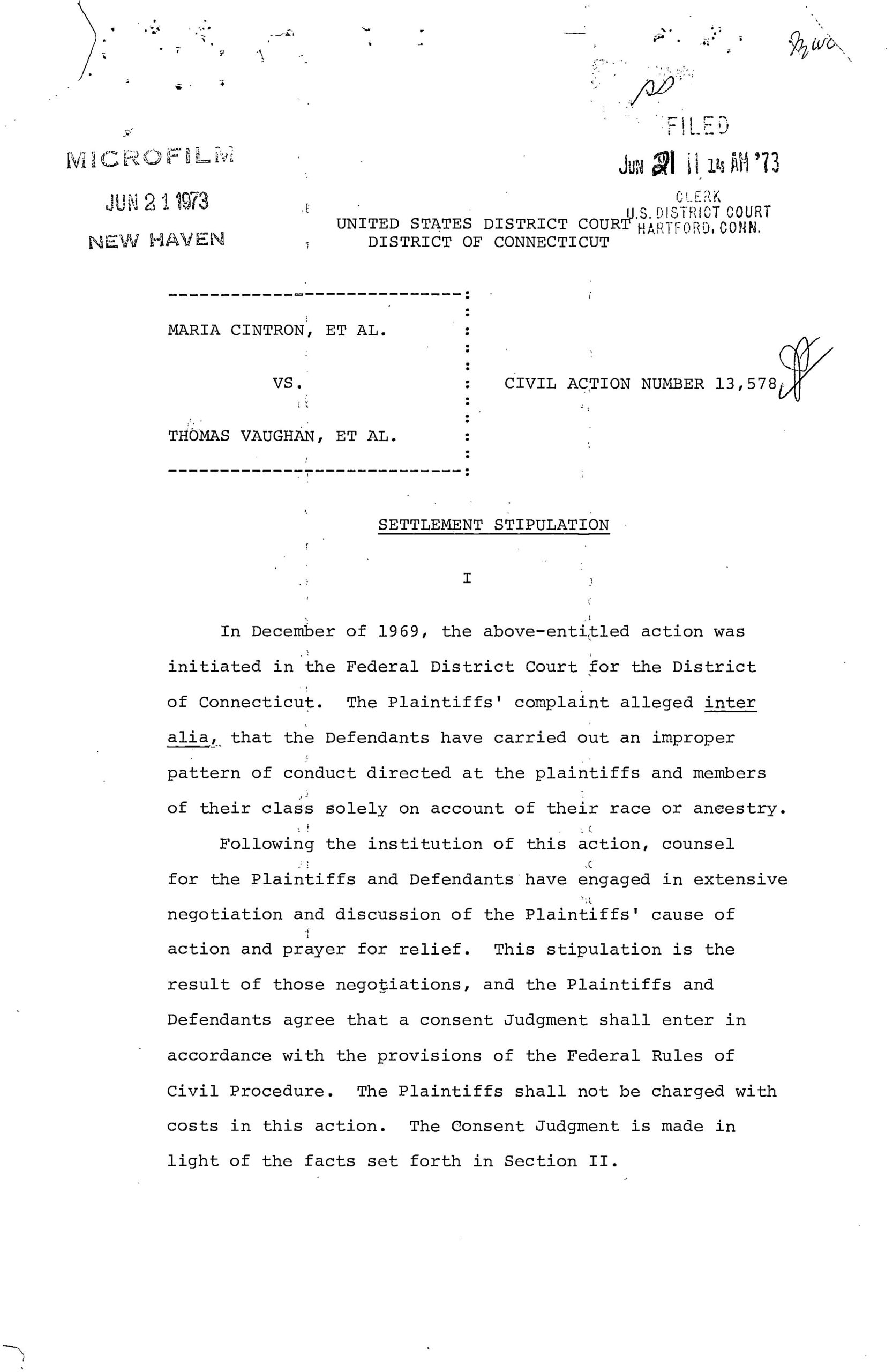 Read more about the article Cintron v. Vaughan​